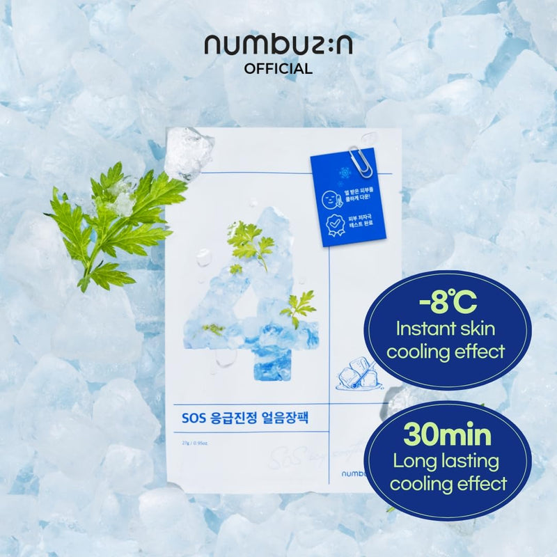 NUMBUZIN - No.4 ICY Soothing Sheet Mask 4x