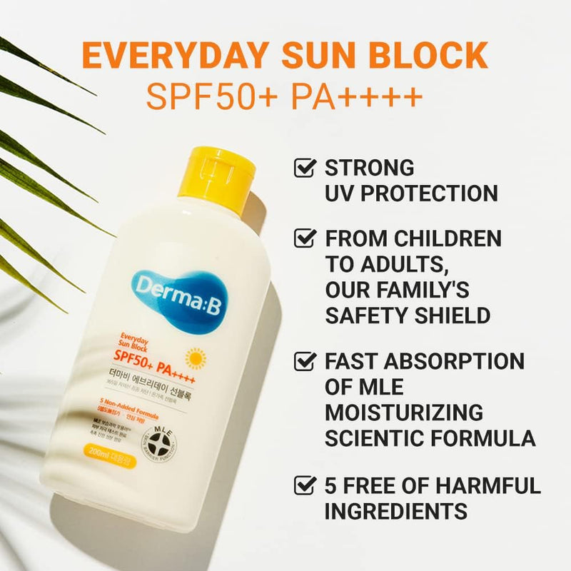 Derma-B - Everyday Sun Block SPF50+ PA++++ 200ml