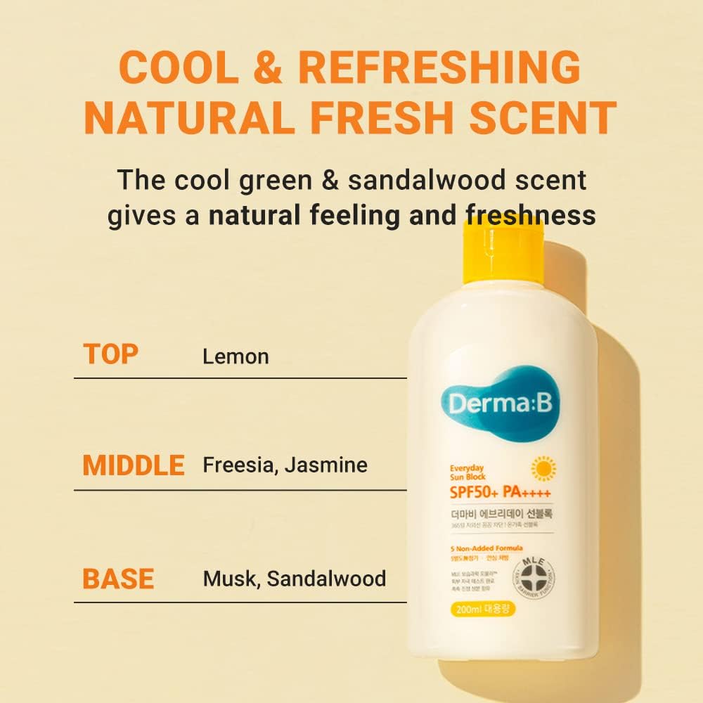 Derma-B - Everyday Sun Block SPF50+ PA++++ 200ml