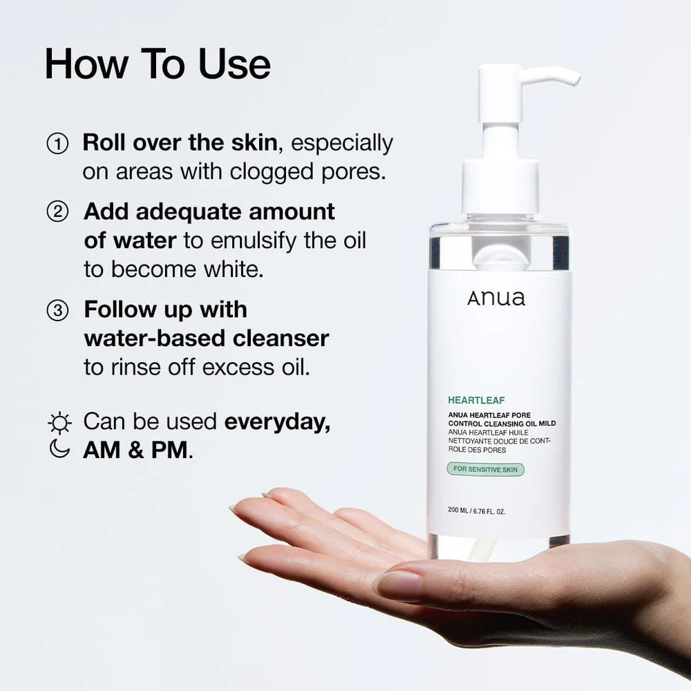Anua - Heartleaf Pore Control Cleansing Oil Mild
