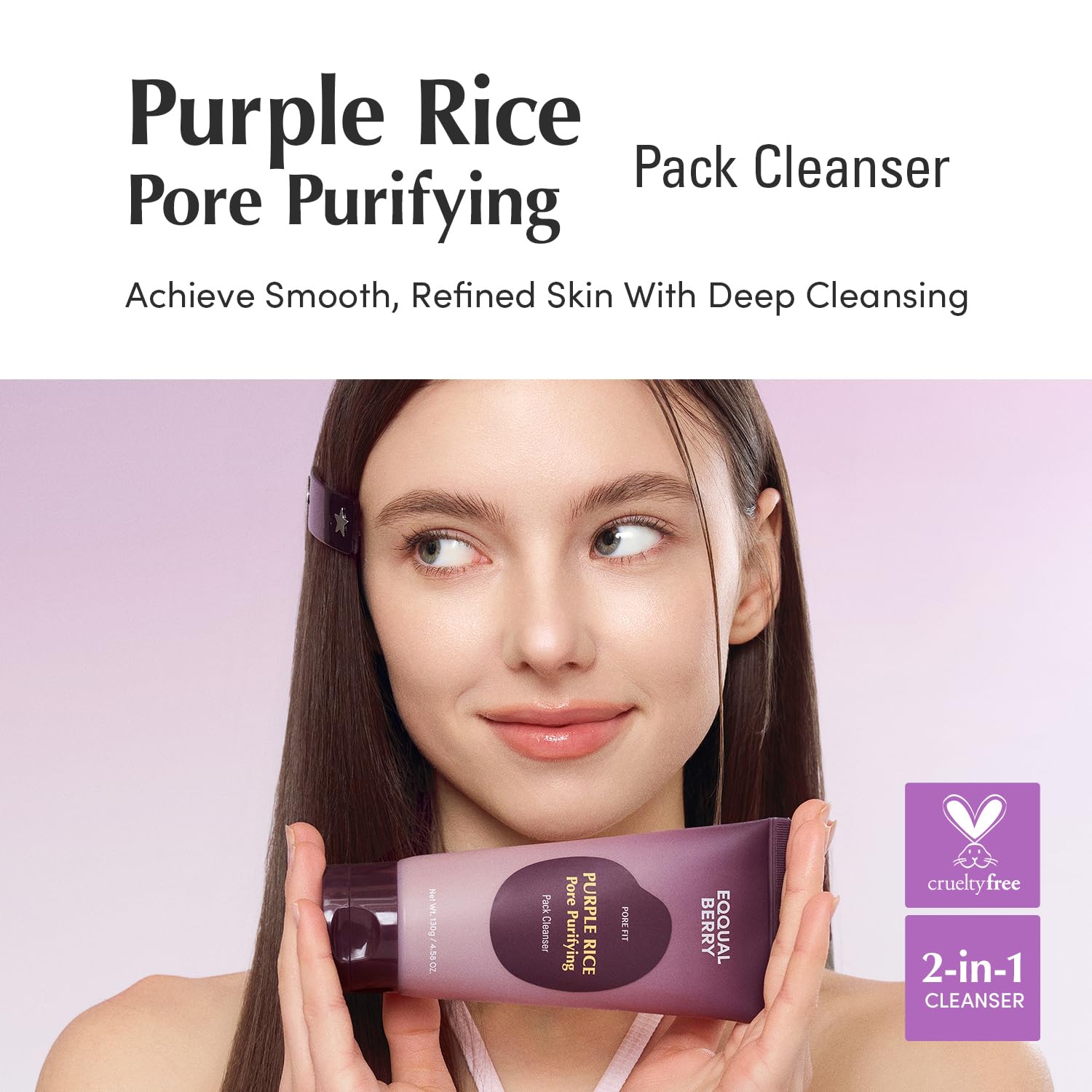 EQQUALBERRY - Purple Rice Pore Purifying Pack Cleanser