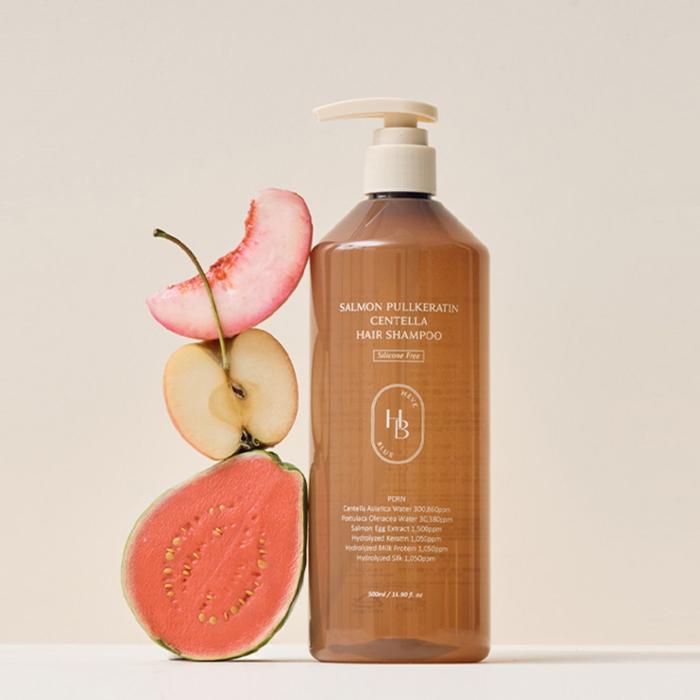 HEVEBLUE – Lachs Pullkeratin Centella Haarshampoo