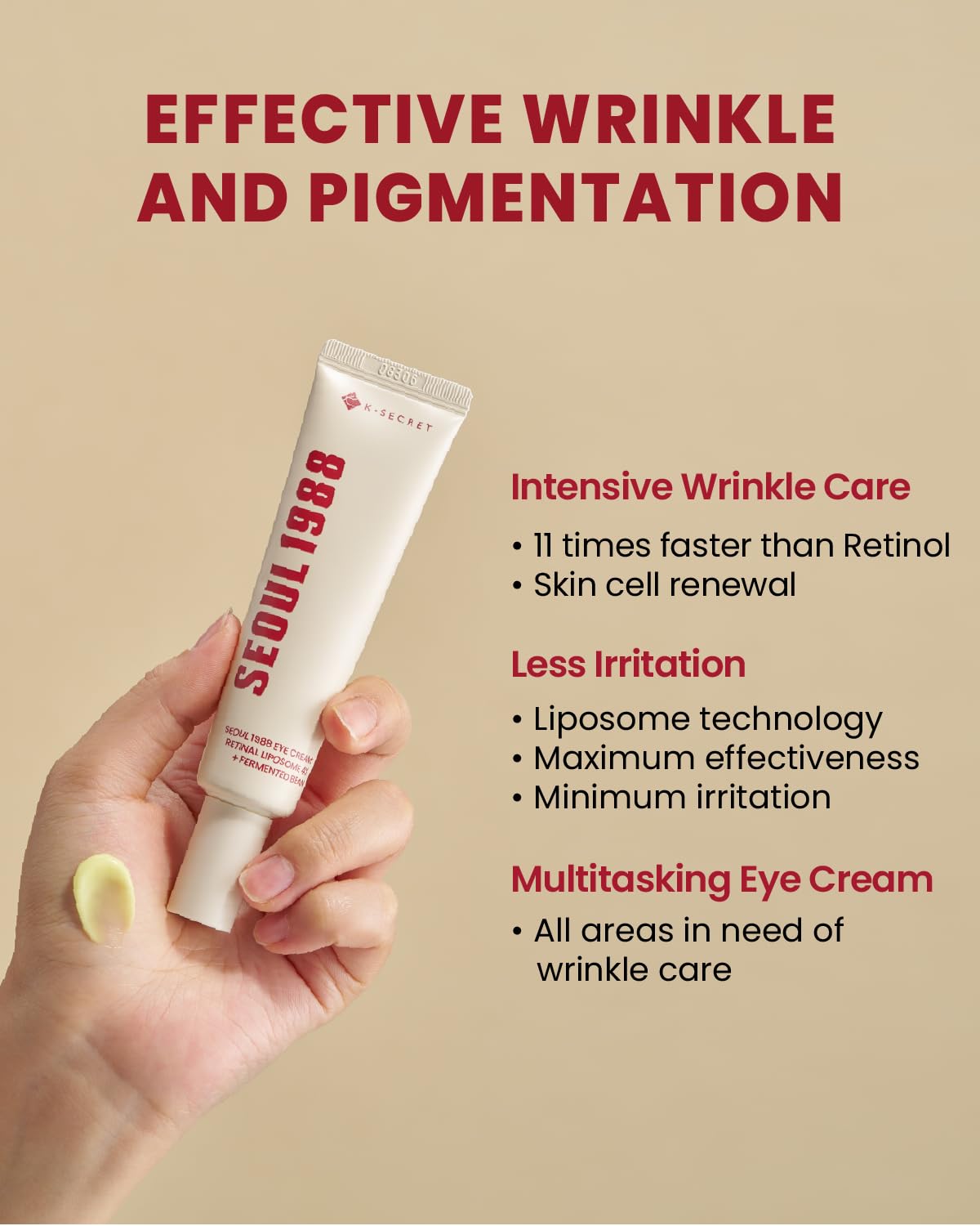 KSECRET - SEOUL 1988 Eye Cream: Retinal Liposome 4% + Fermented Bean