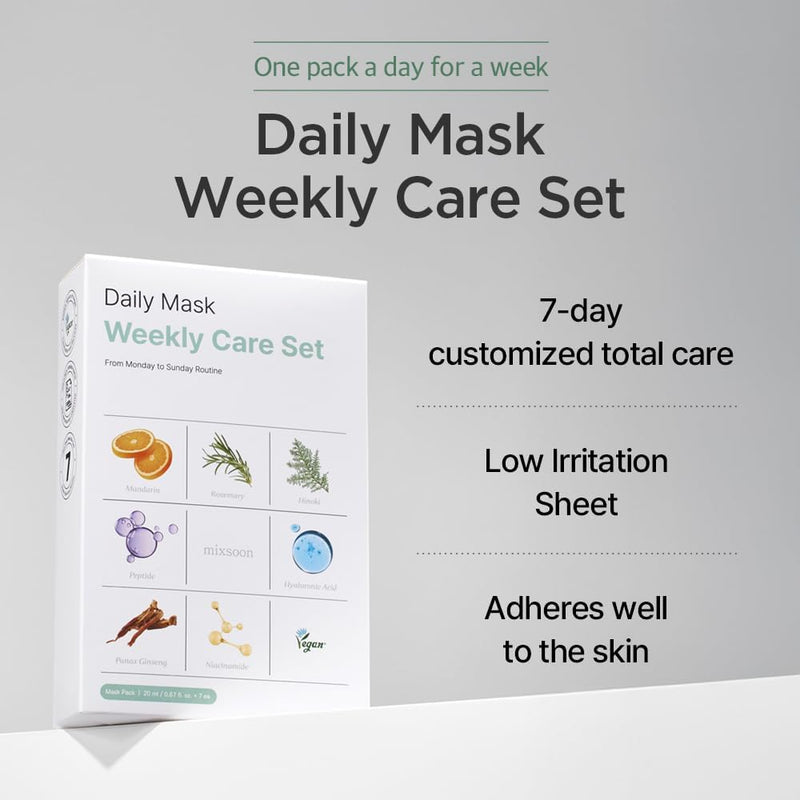 mixsoon - Daily Mask Weekly Care Set