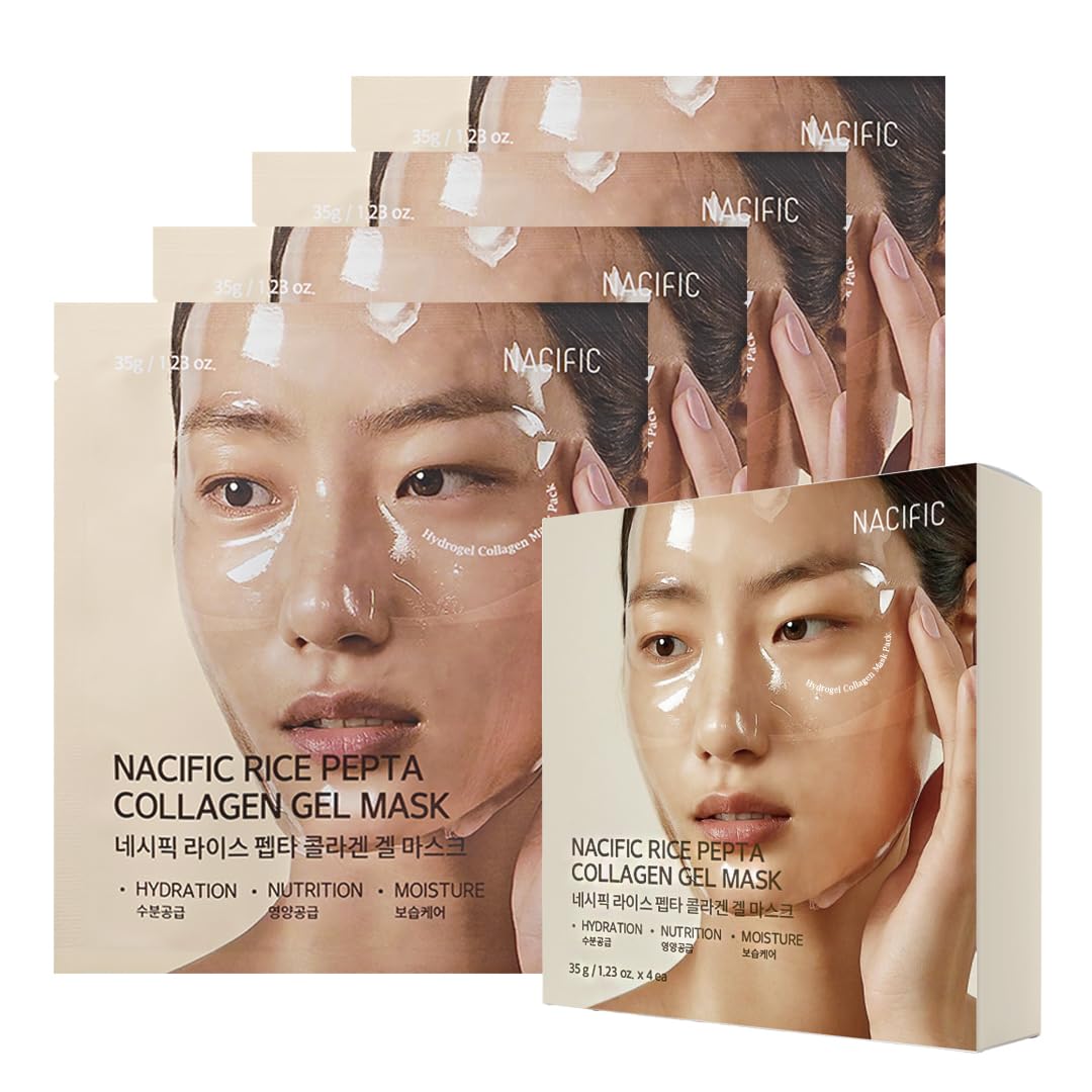 NACIFIC - Rice Pepta Collagen Gel Mask Set