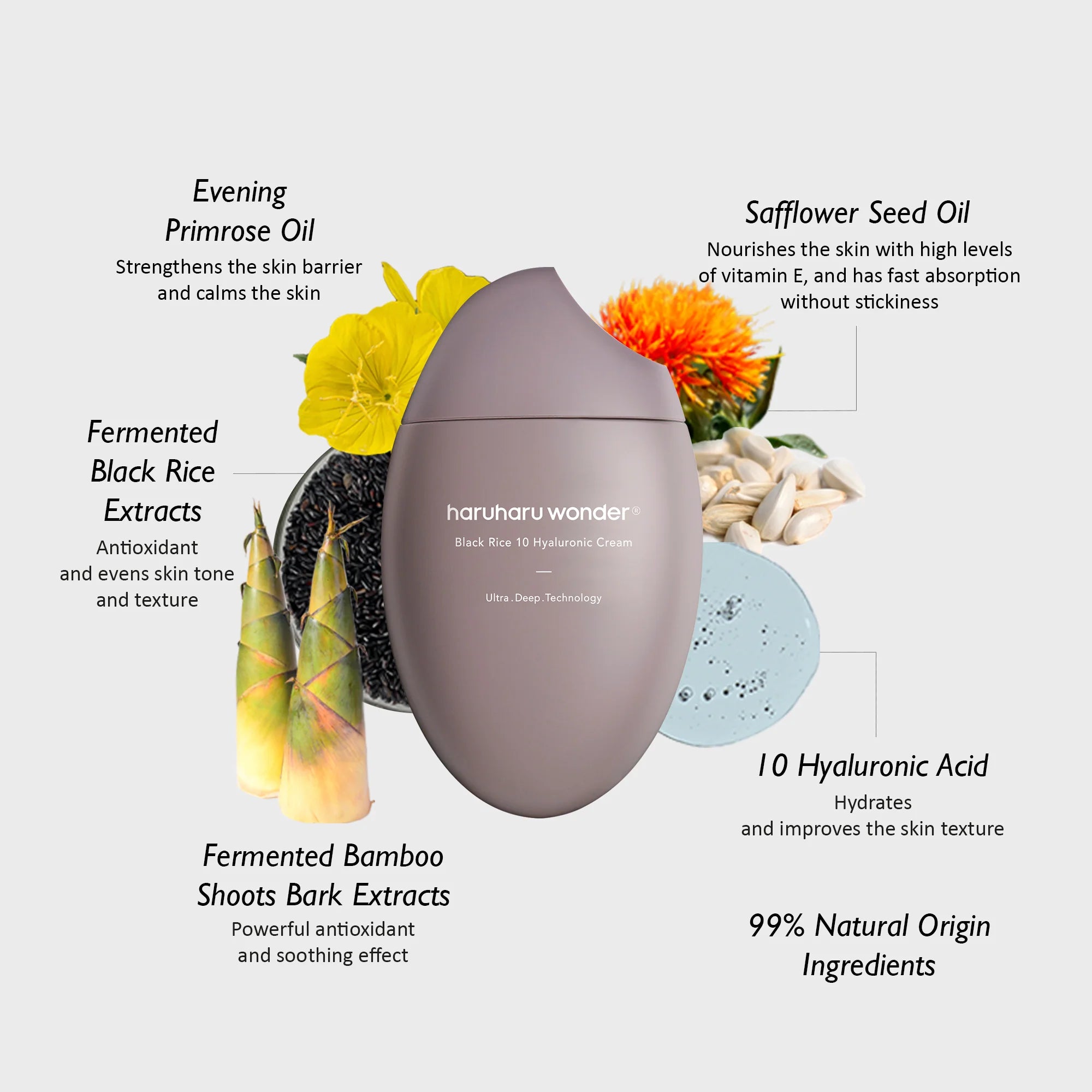 Haruharu Wonder - Black Rice Hyaluronic Cream 10 - 50 ml