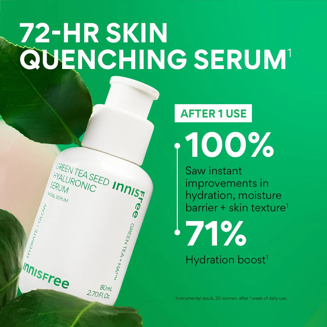 innisfree - Hyaluronsäure-Serum mit Grüntee-Samen 80 ml